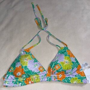 Time‎ and Tru Floral Bikini Top